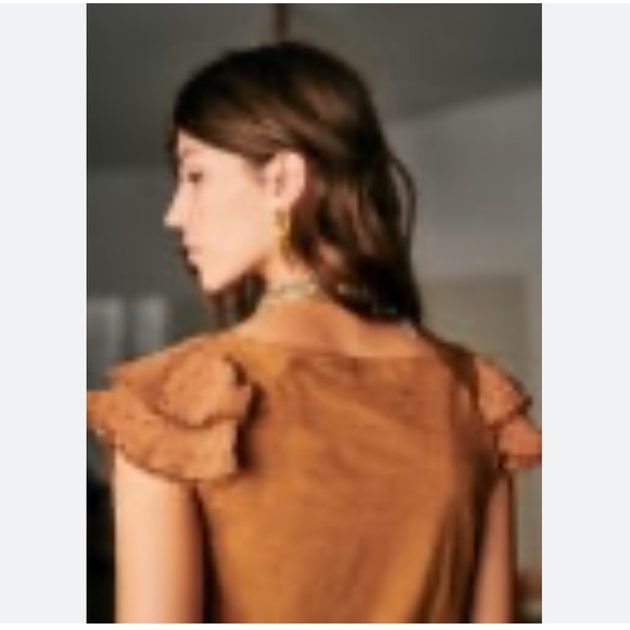 SEZANE Agnan T-Shirt in Coffee - XS - Picture 2 of 10